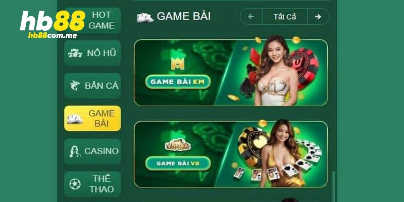 Hướng dẫn các bước cơ bản chơi Game Bài tại HB88